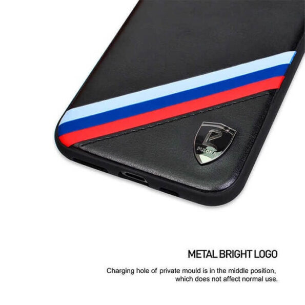 Puloka ® Sports Luxury Leather Back Covers For Apple iPhone 11 Pro / 11 Pro Max (Black)