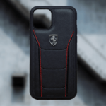 Ferrari ® Genuine Leather Crafted Limited Edition Case for iPhone (Black)