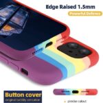 Fashion Rainbow Silicone Back Cover For iPhone