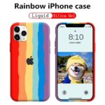 Fashion Rainbow Silicone Back Cover For iPhone