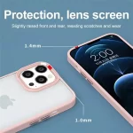 Shockproof-Armor-Transparent-Clear-Case-Cover-Plating-Camera-For-iPhone-14-pink-6-min
