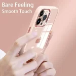 Shockproof-Armor-Transparent-Clear-Case-Cover-Plating-Camera-For-iPhone-14-pink-6-min
