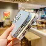 iPhone 14 Pro Max Luxury Plating Camera Protection Logo Cut Soft Case-1
