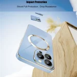 iPhone 14 Pro Max Luxury Plating Camera Protection Logo Cut Soft Case-1