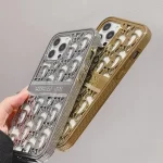 iPhone 14 Electroplating Chrome Hollo Soft Back Case_6